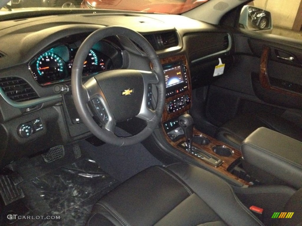 Ebony Interior 2014 Chevrolet Traverse LT AWD Photo #86470497