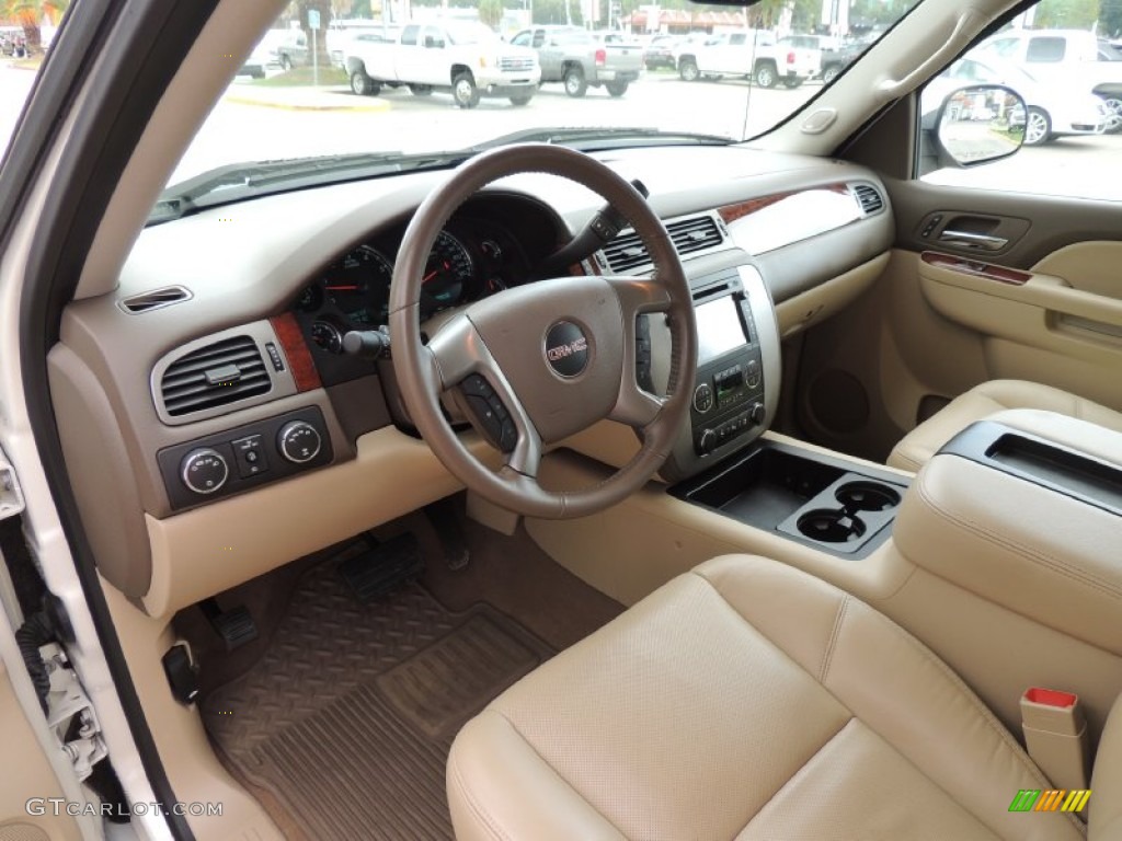 2013 Sierra 1500 SLT Crew Cab 4x4 - White Diamond Tricoat / Very Dark Cashmere/Light Cashmere photo #12