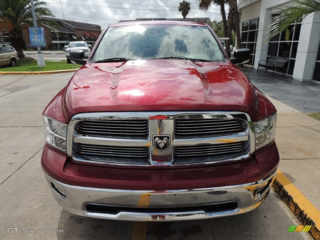 2011 Ram 1500 Sport Crew Cab - Deep Cherry Red Crystal Pearl / Dark Slate Gray/Medium Graystone photo #2