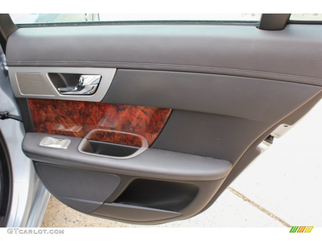 2011 Jaguar XF Sport Sedan Warm Charcoal Door Panel Photo #86473134