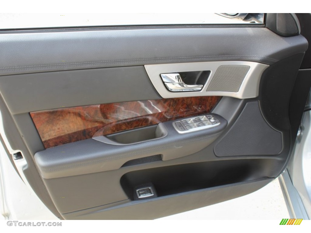 2011 Jaguar XF Sport Sedan Warm Charcoal Door Panel Photo #86473248