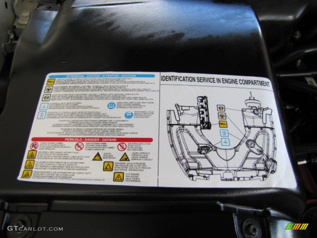 2010 Maserati GranTurismo S Info Tag Photos