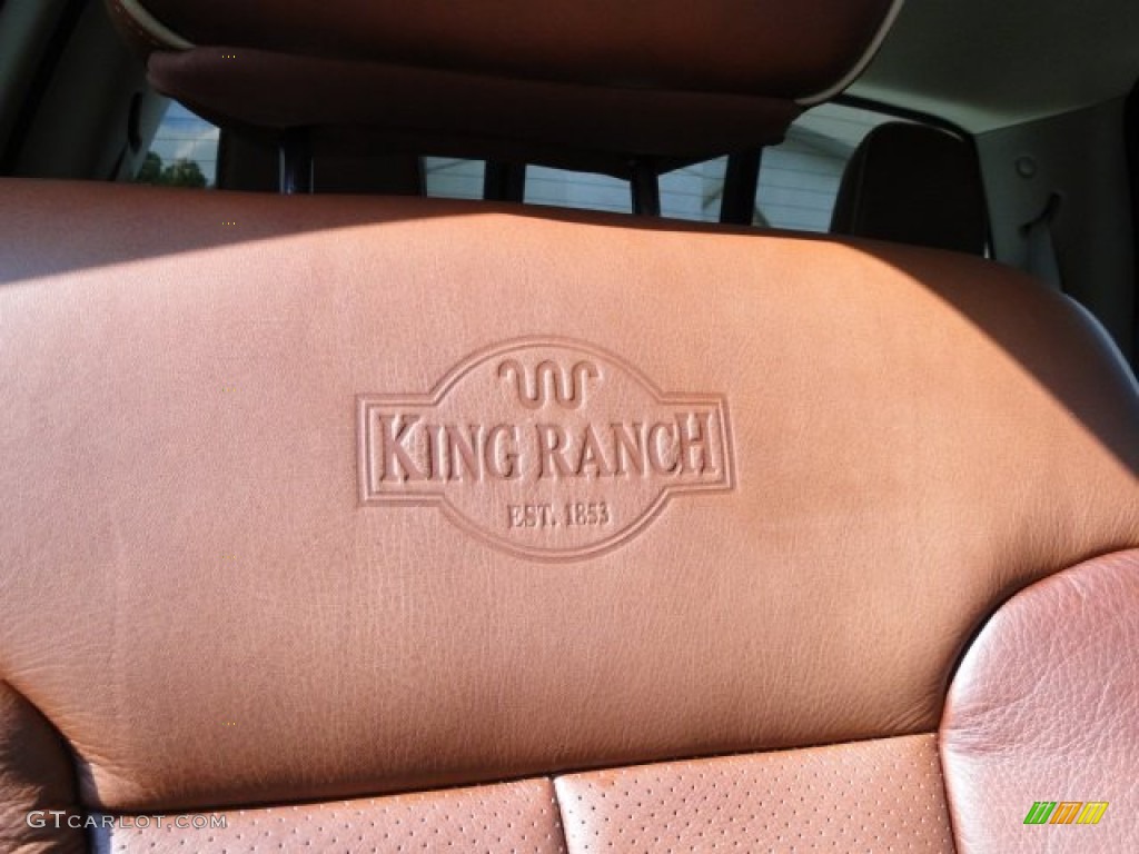 2010 F150 King Ranch SuperCrew - Oxford White / Sienna Brown Leather/Black photo #33