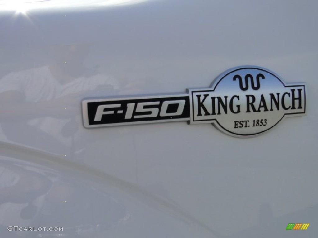 2010 F150 King Ranch SuperCrew - Oxford White / Sienna Brown Leather/Black photo #36