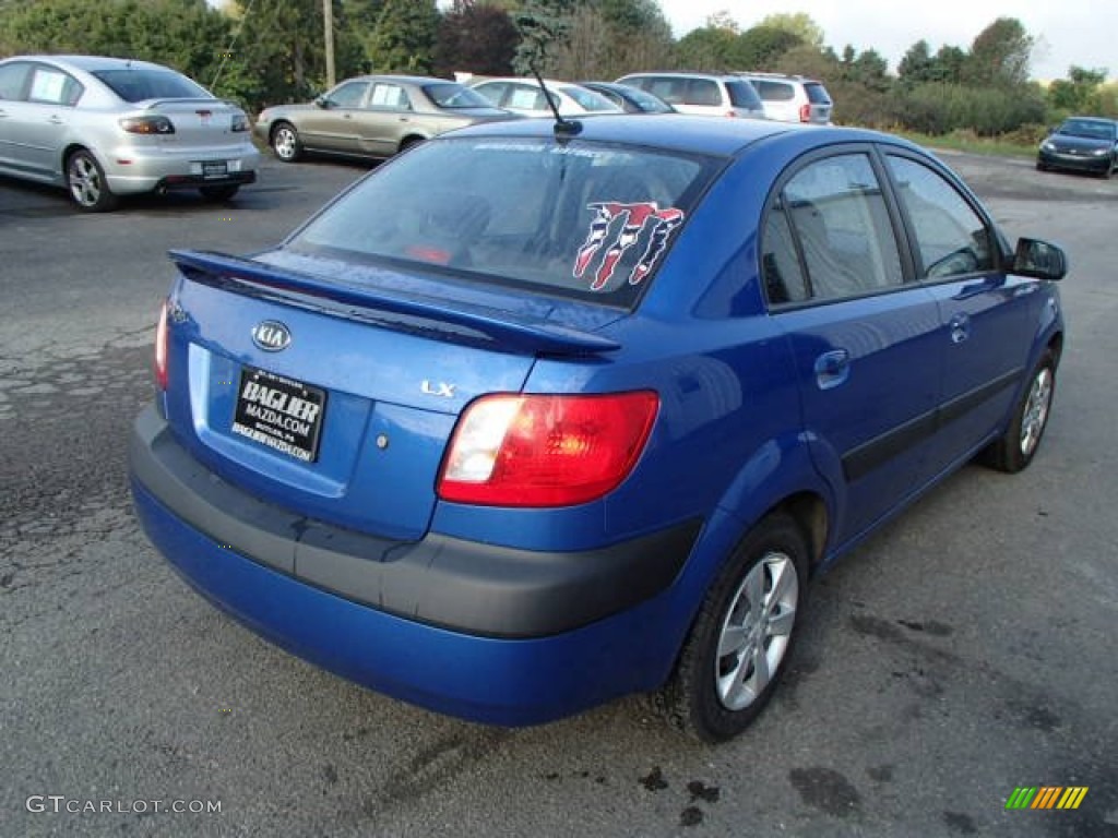 2009 Rio LX Sedan - Polar Blue / Gray photo #5