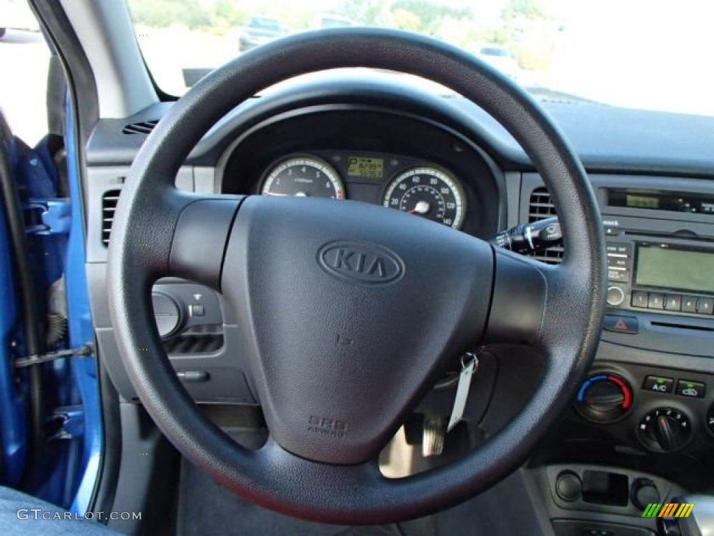 2009 Rio LX Sedan - Polar Blue / Gray photo #13