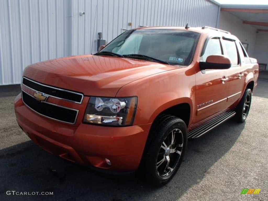2007 Avalanche LTZ 4WD - Sunburst Orange Metallic / Ebony photo #2