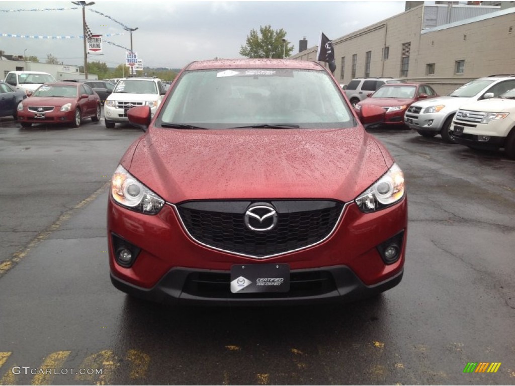 2013 CX-5 Touring AWD - Zeal Red Mica / Black photo #2