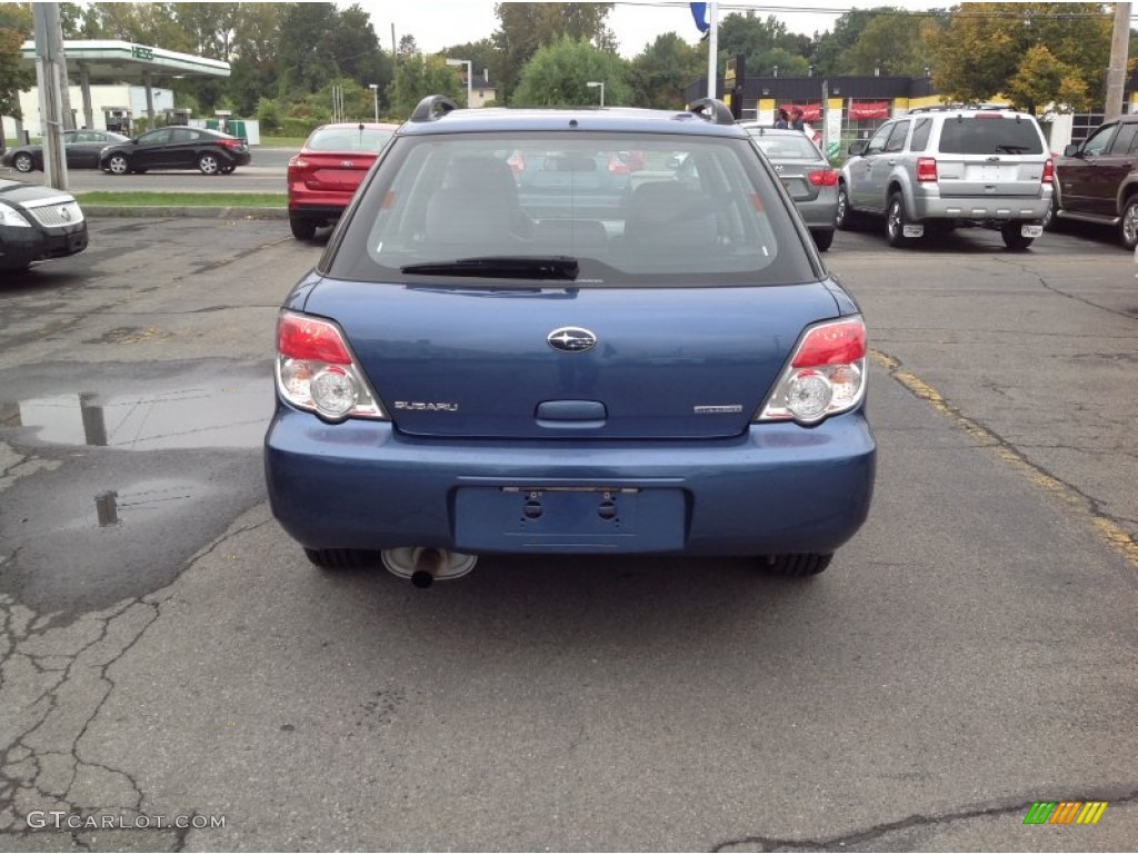 2007 Impreza 2.5i Wagon - Newport Blue Pearl / Anthracite Black photo #6