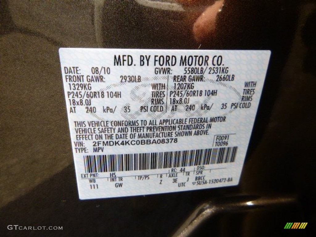 2011 Edge Color Code HS for Earth Metallic Photo #86477793