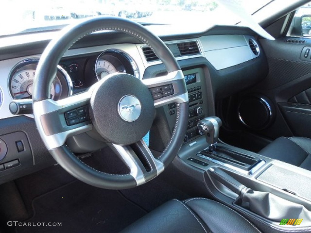 2011 Mustang V6 Premium Coupe - Sterling Gray Metallic / Charcoal Black photo #6