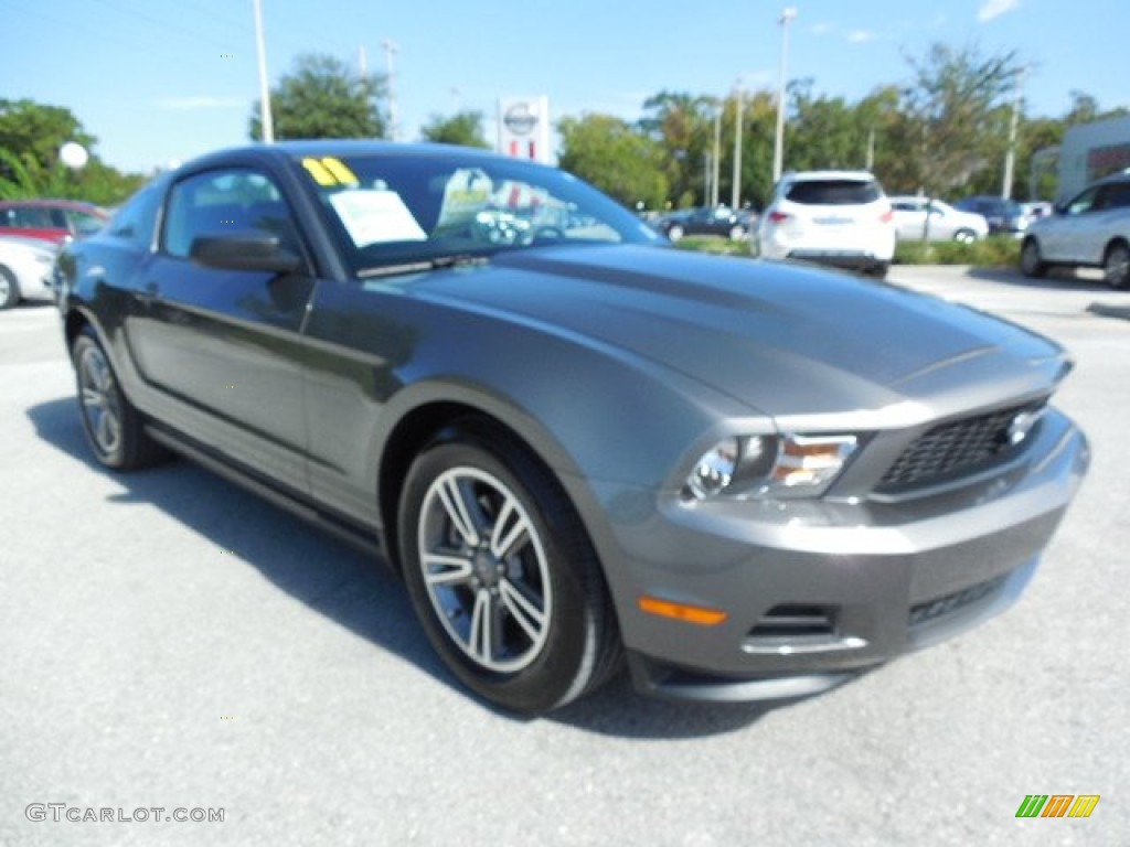 2011 Mustang V6 Premium Coupe - Sterling Gray Metallic / Charcoal Black photo #10