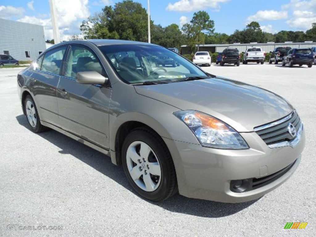 2008 Altima 2.5 S - Pebble Beach Metallic / Blond photo #11