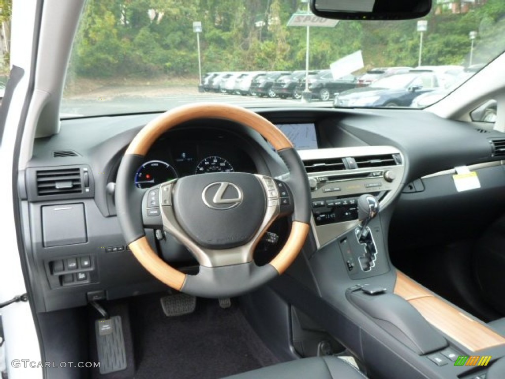 2014 Lexus RX 450h AWD Black Dashboard Photo #86480139