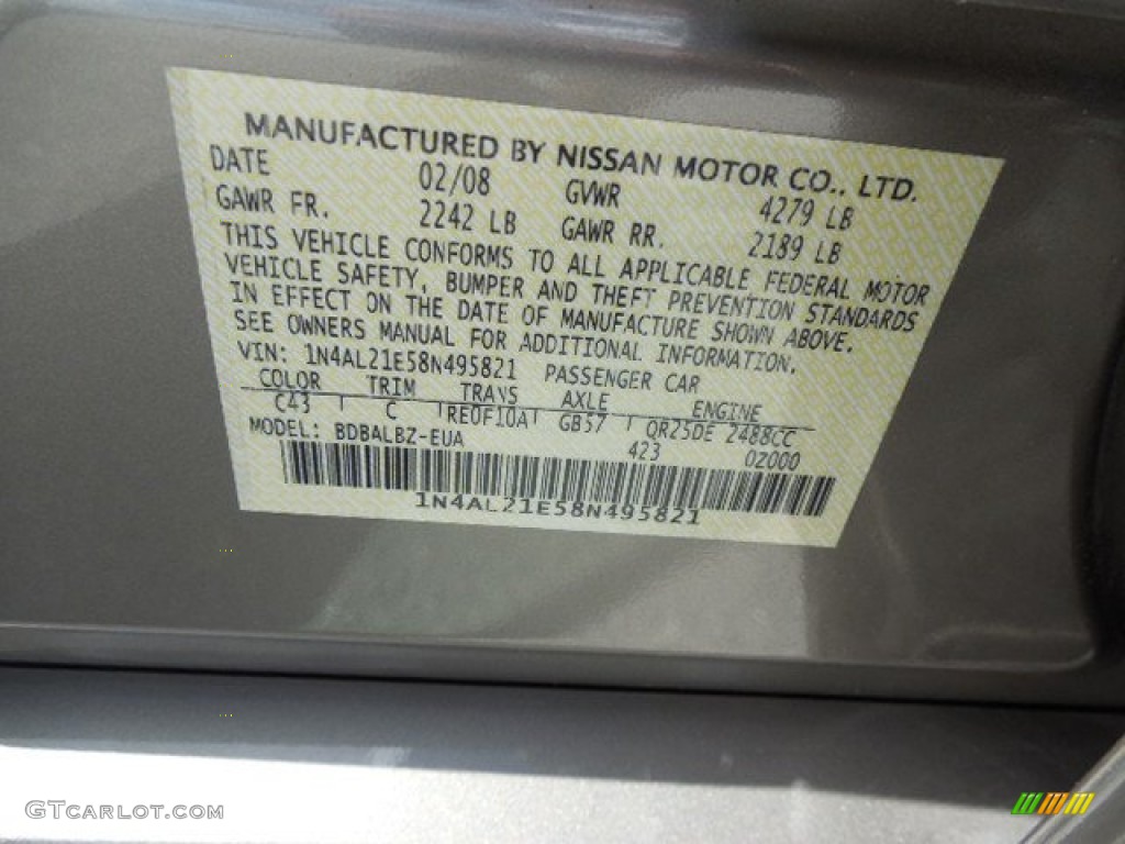 2008 Altima 2.5 S - Pebble Beach Metallic / Blond photo #23