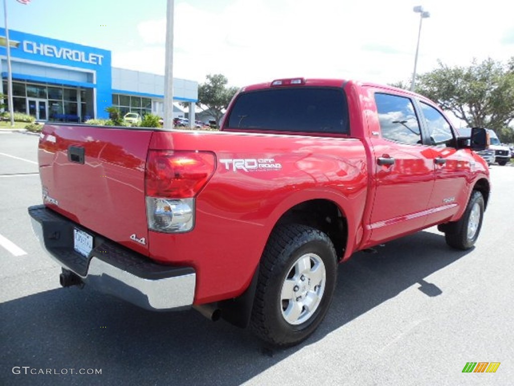 2007 Tundra SR5 CrewMax 4x4 - Radiant Red / Graphite Gray photo #8