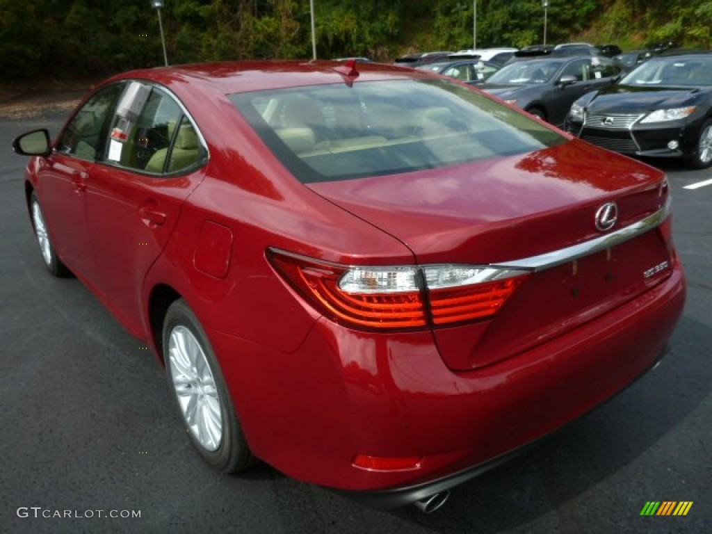 2013 ES 350 - Matador Red Mica / Parchment photo #2