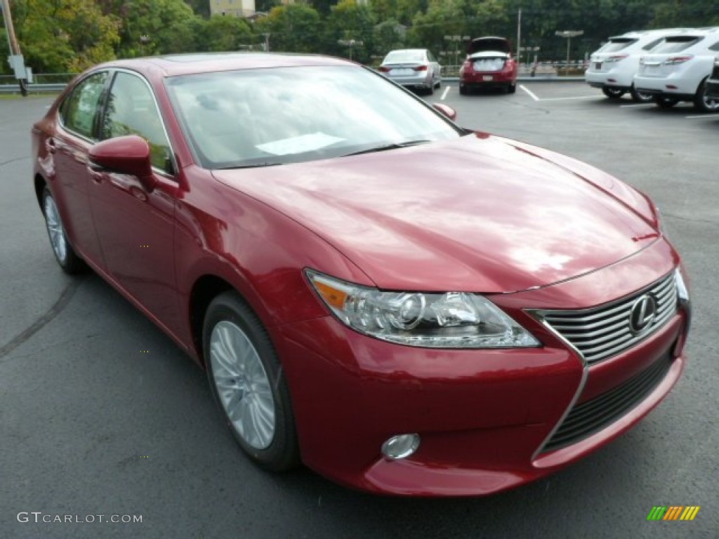 2013 ES 350 - Matador Red Mica / Parchment photo #6