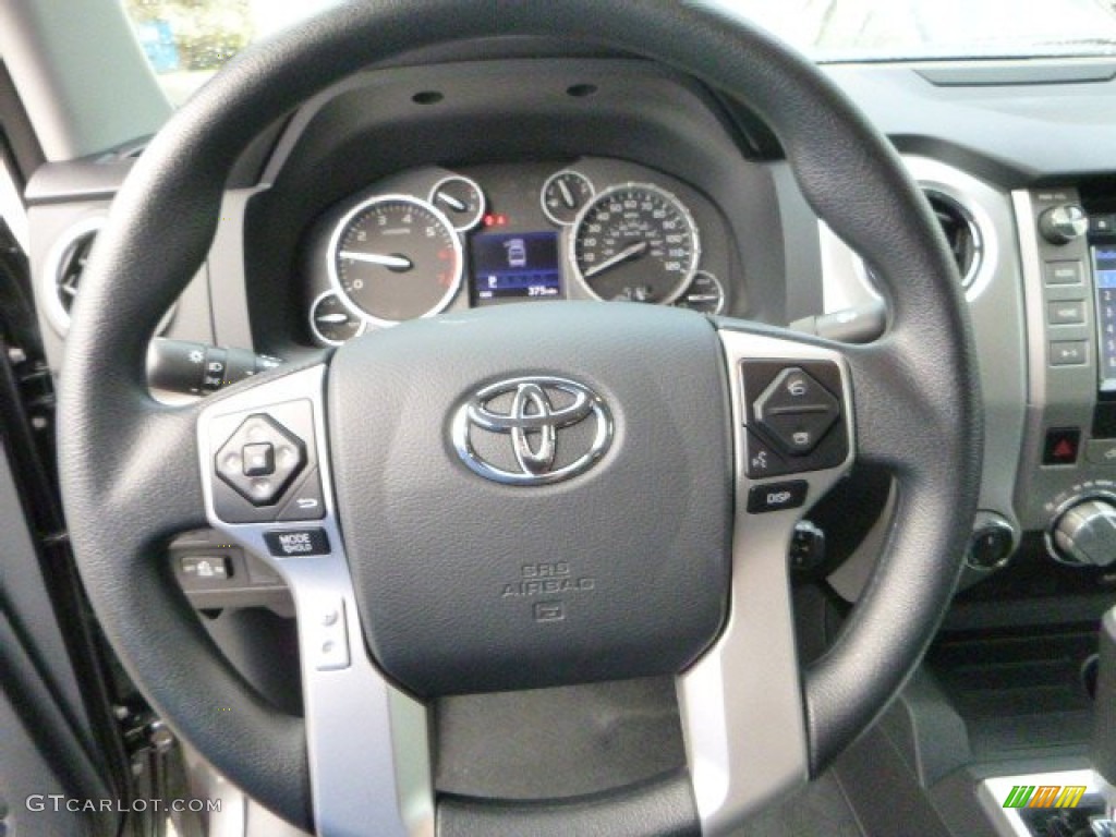 2014 Toyota Tundra SR5 Double Cab 4x4 Graphite Steering Wheel Photo #86481261