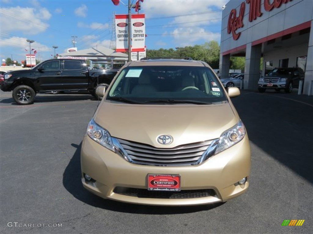 2011 Sienna XLE - Sandy Beach Metallic / Bisque photo #2