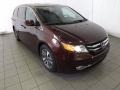 2014 Dark Cherry Pearl Honda Odyssey Touring Elite  photo #1