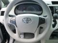 Light Gray 2014 Toyota Sienna LE Steering Wheel