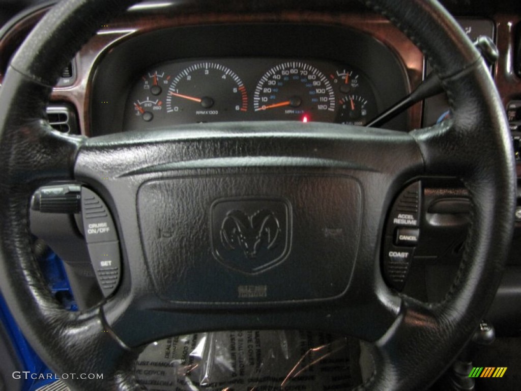 2001 Ram 1500 SLT Club Cab 4x4 - Intense Blue Pearl / Agate photo #16