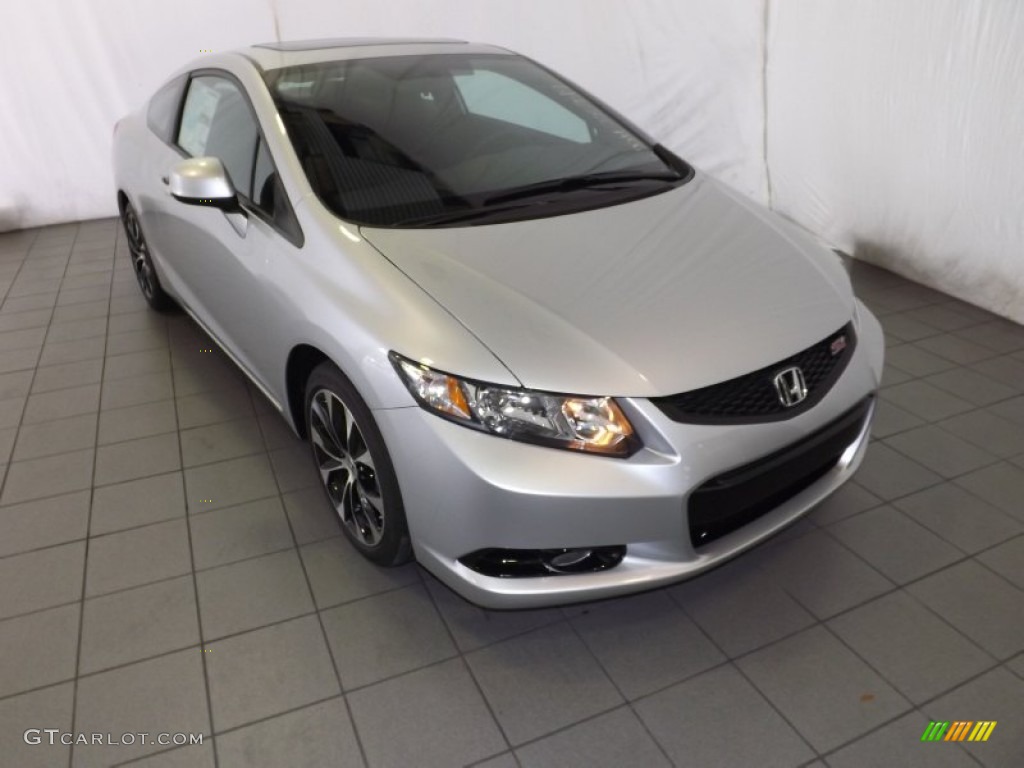 2013 Civic Si Coupe - Alabaster Silver Metallic / Black photo #1