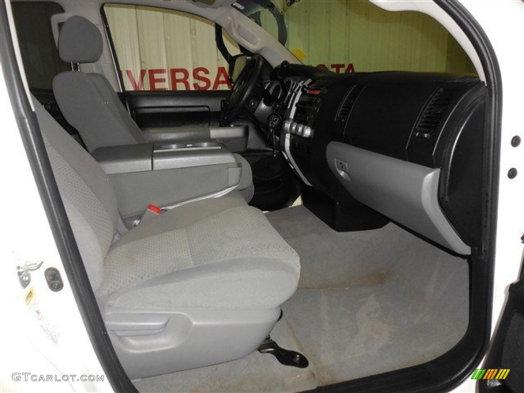 2008 Tundra Double Cab - Super White / Graphite Gray photo #17