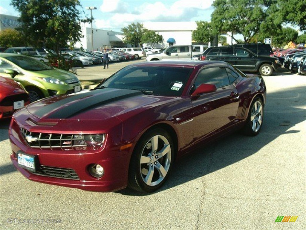 2010 Camaro SS/RS Coupe - Red Jewel Tintcoat / Black photo #2