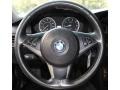 2007 BMW 5 Series Black Interior Steering Wheel Photo