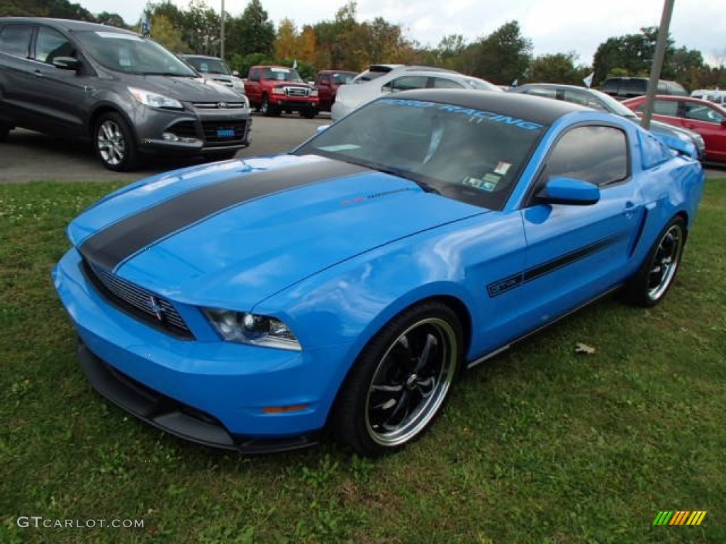 2011 Mustang GT/CS California Special Coupe - Grabber Blue / CS Charcoal Black/Carbon photo #3