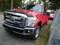 Vermillion Red - F250 Super Duty XLT SuperCab 4x4 Photo No. 3
