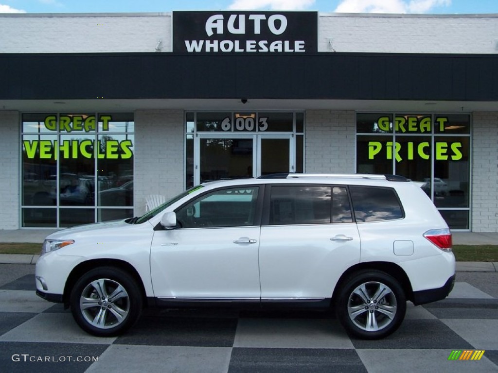 2011 Highlander Limited 4WD - Blizzard White Pearl / Ash photo #1