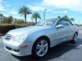 Diamond Silver Metallic 2008 Mercedes-Benz CLK 350 Cabriolet Exterior