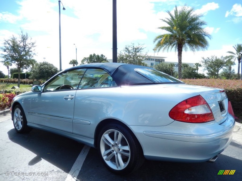 2008 CLK 350 Cabriolet - Diamond Silver Metallic / Stone photo #5