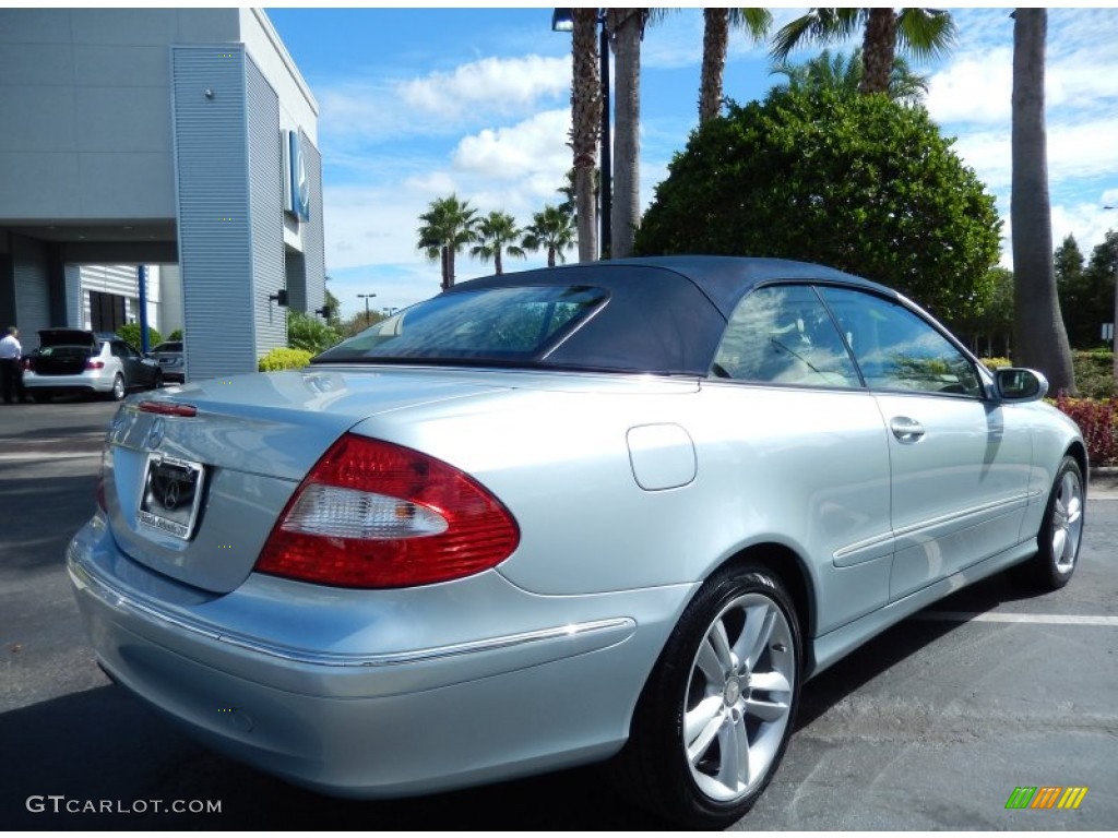 2008 CLK 350 Cabriolet - Diamond Silver Metallic / Stone photo #7