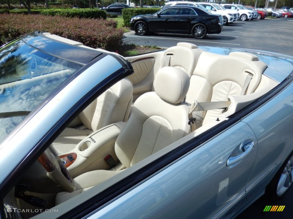 2008 CLK 350 Cabriolet - Diamond Silver Metallic / Stone photo #9