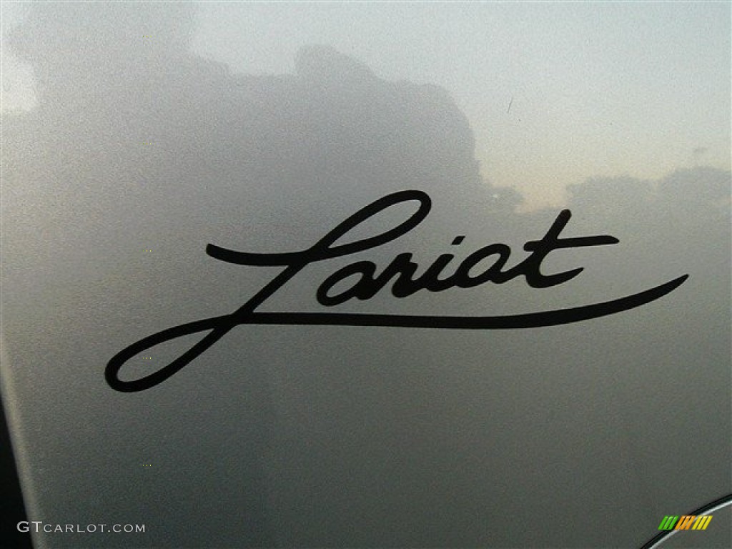 2010 F150 Lariat SuperCrew - Ingot Silver Metallic / Black photo #10