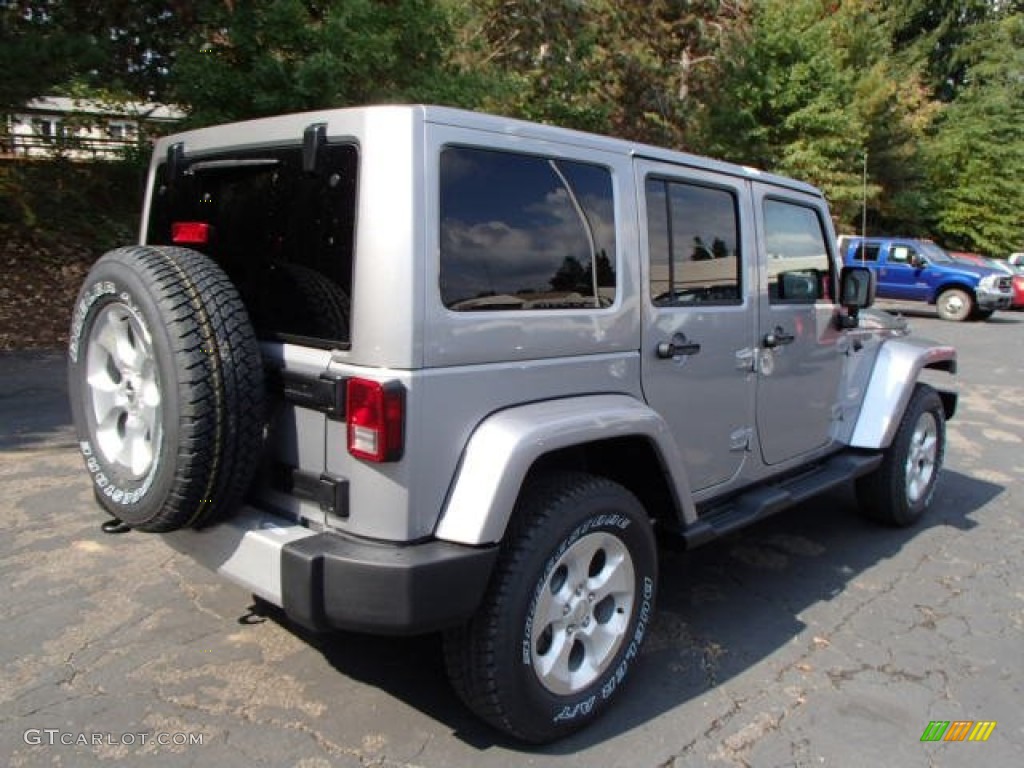 2014 Wrangler Unlimited Sahara 4x4 - Billet Silver Metallic / Black photo #6