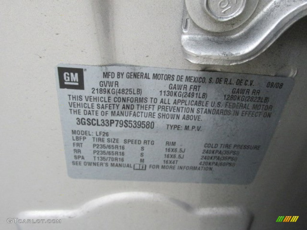 2009 VUE XE - Gold Mist / Tan photo #24
