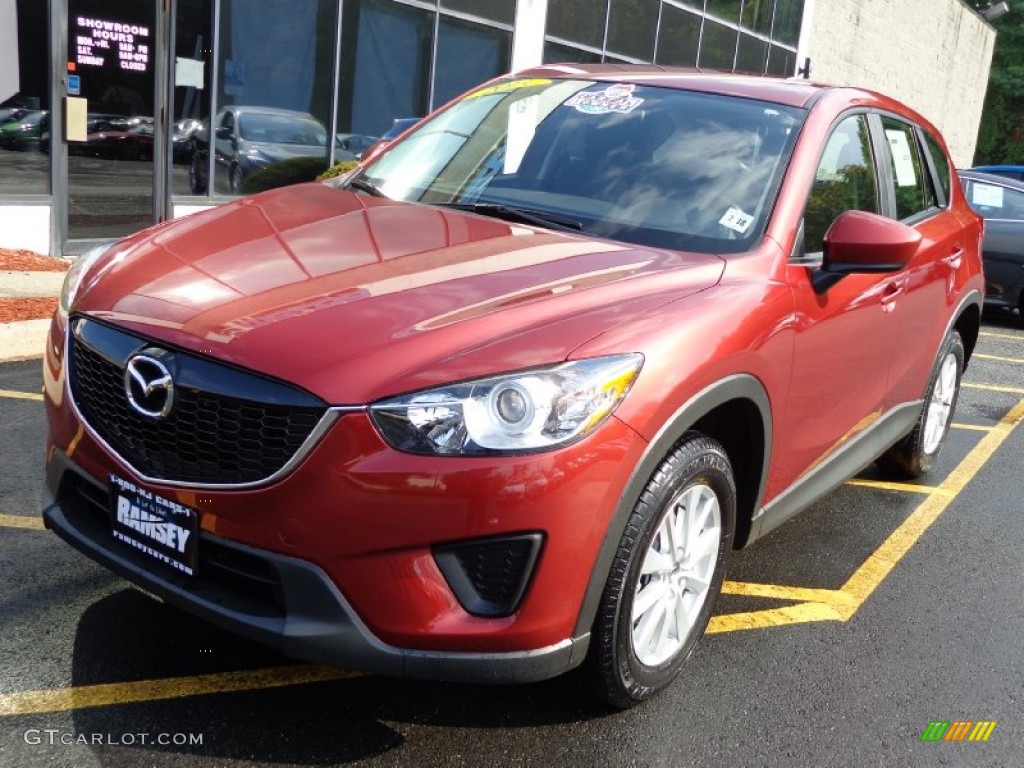 2013 CX-5 Sport AWD - Zeal Red Mica / Black photo #1