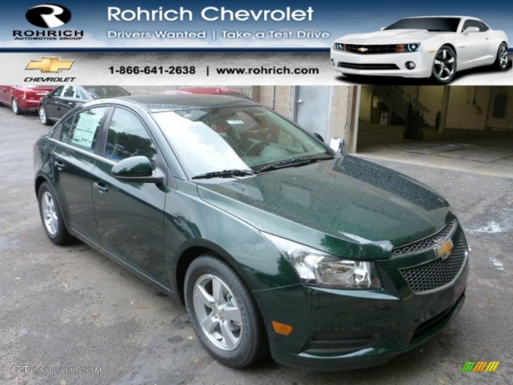 2014 Cruze LT - Rainforest Green Metallic / Jet Black photo #1