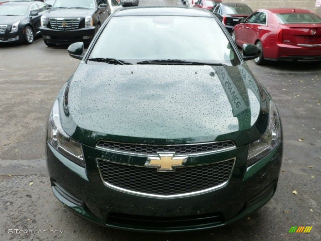 2014 Cruze LT - Rainforest Green Metallic / Jet Black photo #8
