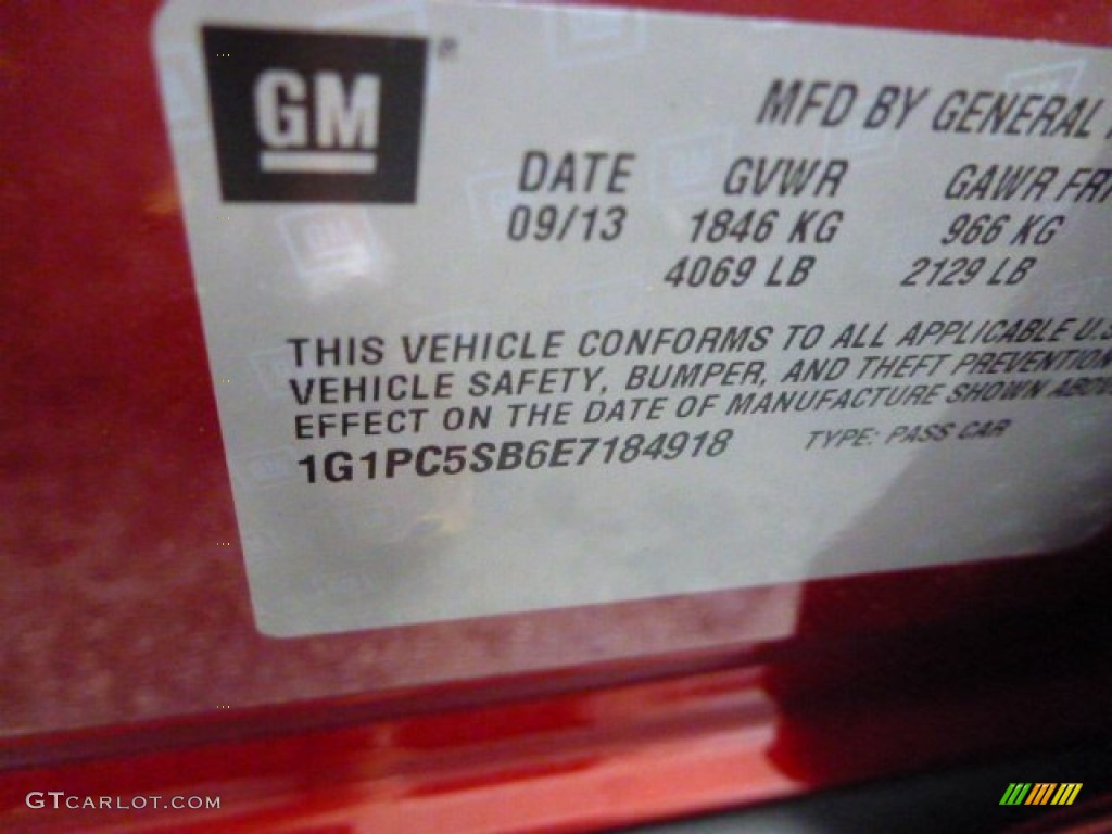 2014 Cruze LT - Crystal Red Tintcoat / Jet Black photo #16