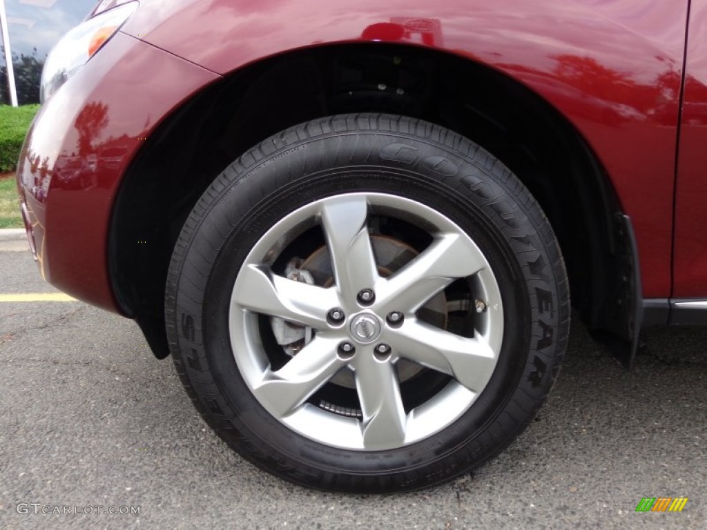 2010 Murano SL AWD - Merlot Red Metallic / Beige photo #7