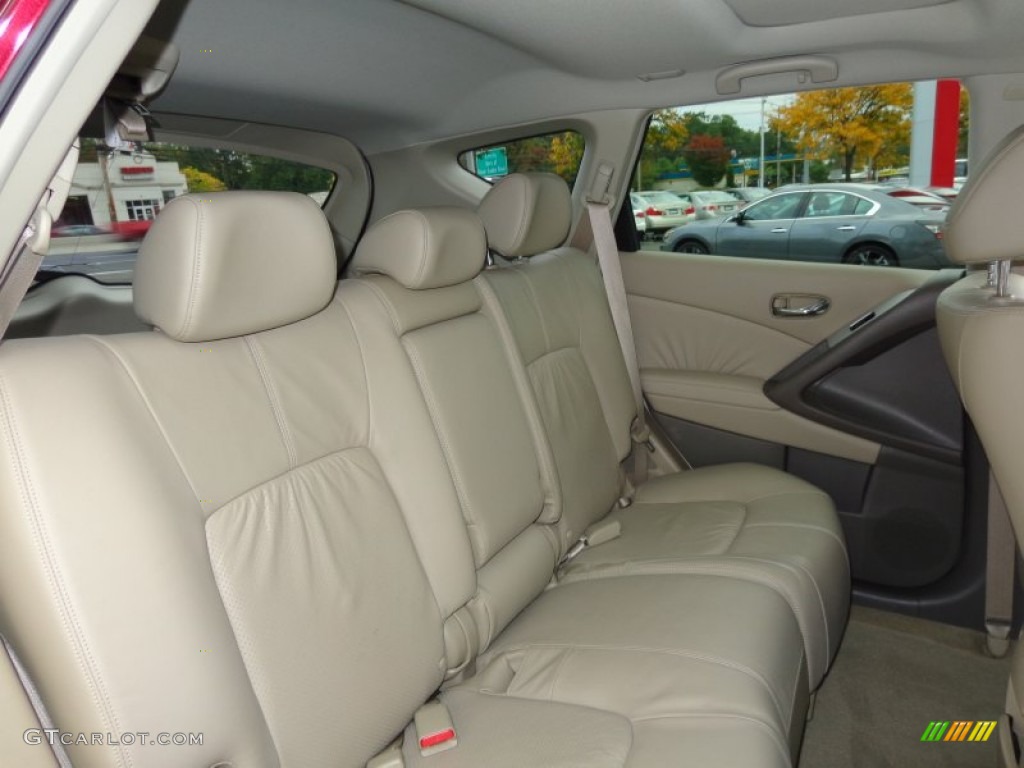 2010 Murano SL AWD - Merlot Red Metallic / Beige photo #10