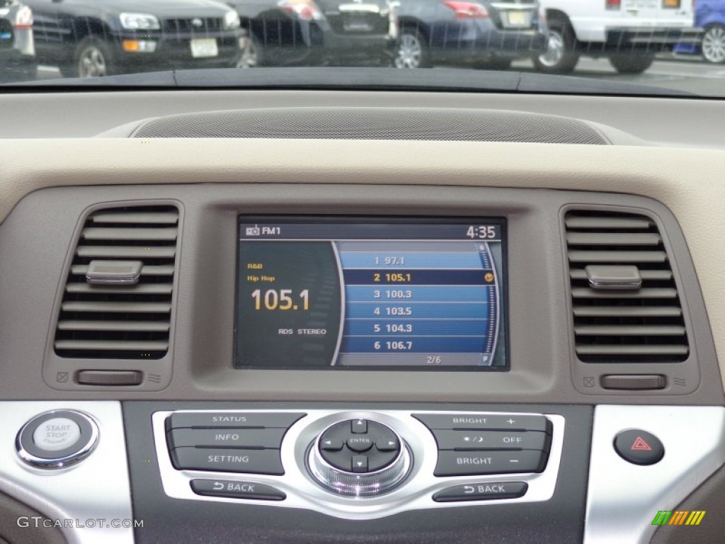 2010 Murano SL AWD - Merlot Red Metallic / Beige photo #14