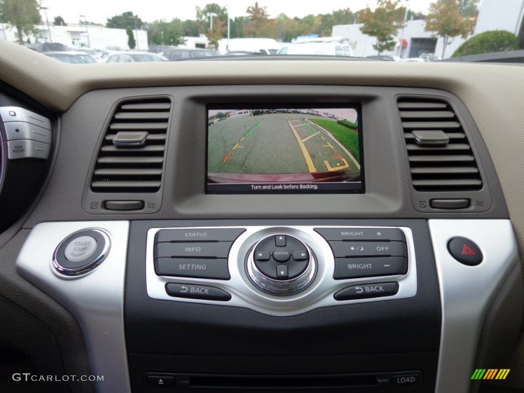2010 Murano SL AWD - Merlot Red Metallic / Beige photo #15