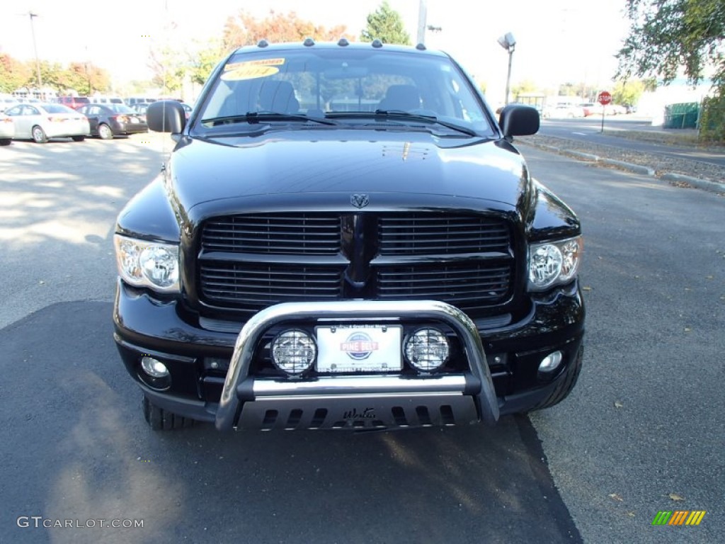 2004 Ram 2500 SLT Quad Cab 4x4 - Black / Dark Slate Gray photo #2